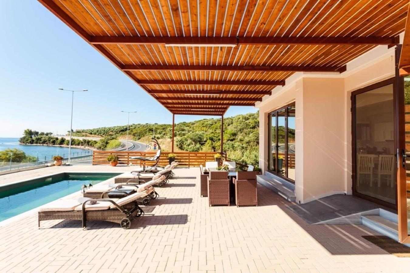 Seaside Summer Bliss - Aurora Luxury Pool Paradise Petalidi ภายนอก รูปภาพ