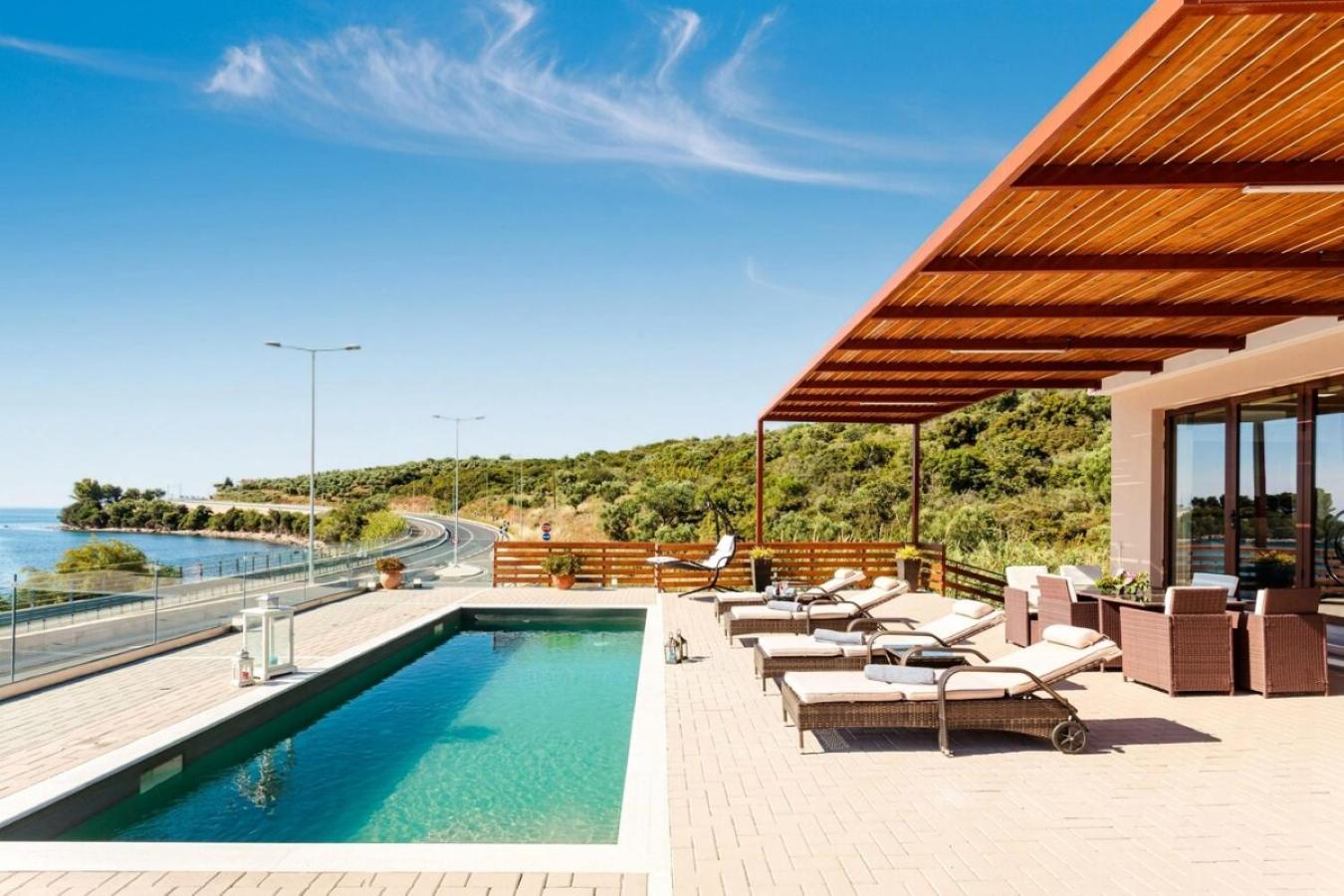 Seaside Summer Bliss - Aurora Luxury Pool Paradise Petalidi ภายนอก รูปภาพ